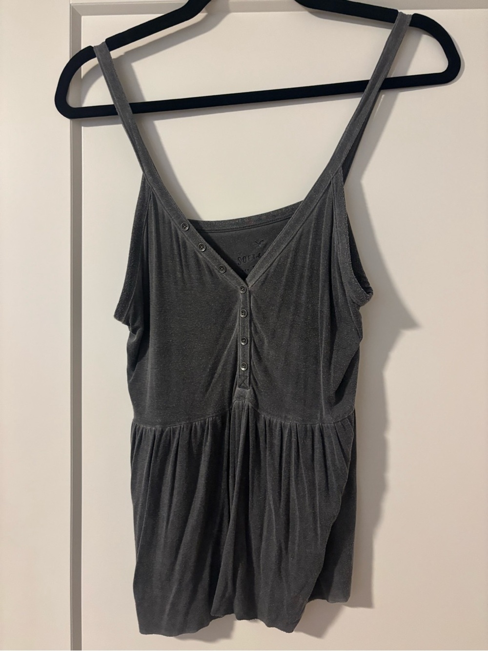 American Eagle Outfitters Soft & Sexy Tank - Charcoal